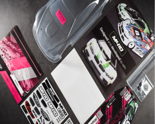 Pre-cut M410 clear body 1/10 TC, 190mm