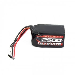 ULTIMATE 7.4V. 2500 LIPO HUMP RECEIVER BATTERY PACK JR