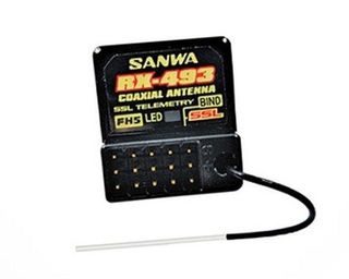 Sanwa RX-493 M17 4-Channel FHSS5 SRX/SSL Receiver