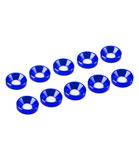 3 mm. ALU. WASHER BLUE (10 pcs)