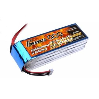 Gens-Ace 5300mAh, 11.1V, 3S1P, 30C 370g 135x41x28mm With Deans Plug