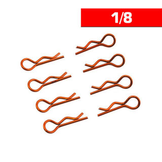 ULTIMATE BODY CLIPS 1/8 L&R ORANGE (8 pcs.)