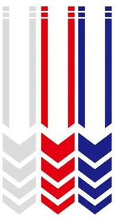 Waterproof Reflective Arrow Decal x 2