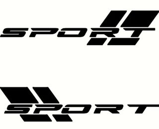 Waterproof Sport Decal Large x 2