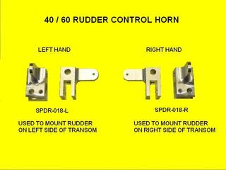 Speedmaster Rudder Control Horn Right Hand