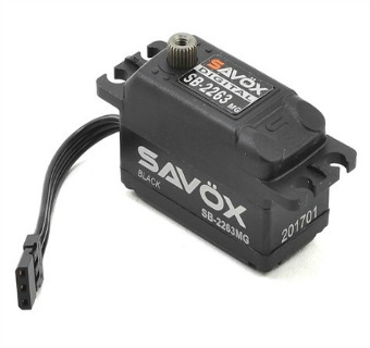 Savox SB-2263MG Black Edition High Speed Low Profile Brushless Steel Gear Servo