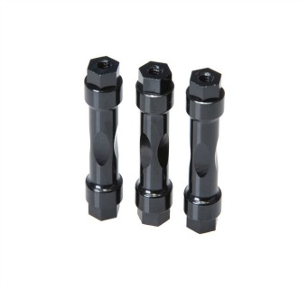 THE JQRacing CNC Wingmount Posts (3pcs Black)