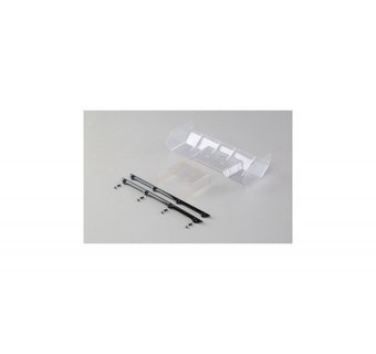 Polycarbonate Wing, Pre Cut,Clear: 8/E/T 4.0 by TLR