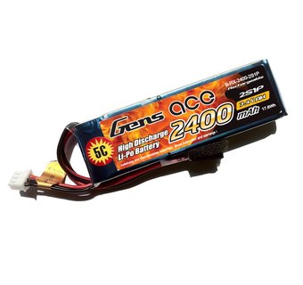 Gens Ace Lipo Battery 7.4v 2400mAh (Mugen/AE/Sanwa)