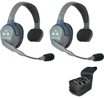 UltraLITE 2 person single system Eartec Headset