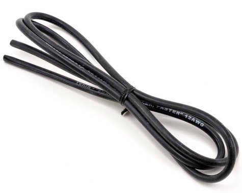 Tekin 12awg Silicone Power Wire 3' Black