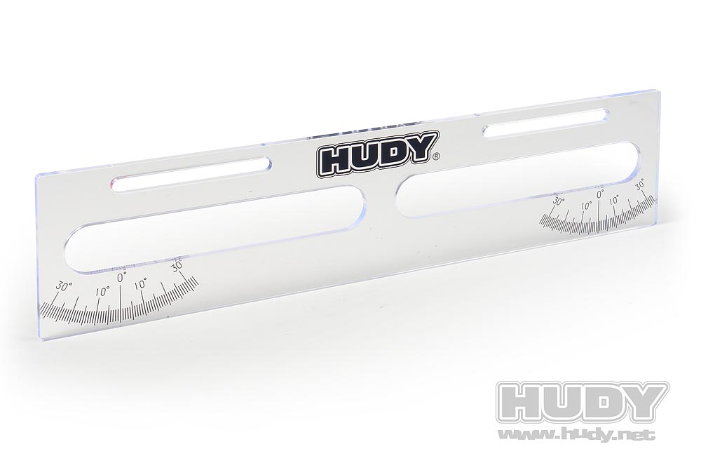 HUDY UPSIDE MEASURE PLATE FOR 1/8 ON-ROAD
