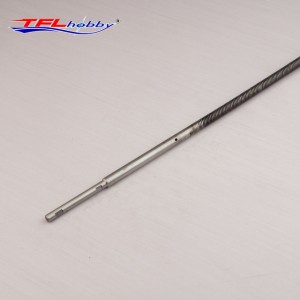1/4 inch welded flexi shaft 600mm with drive dog