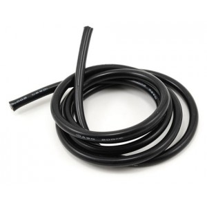 ProTek RC 10awg Black Silicone Hookup Wire (1 Meter)