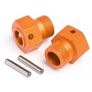 24mm Rear Hex Hub Set (Orange)