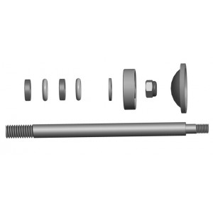 SHOCK SHAFT SET REAR TB2 2PCE