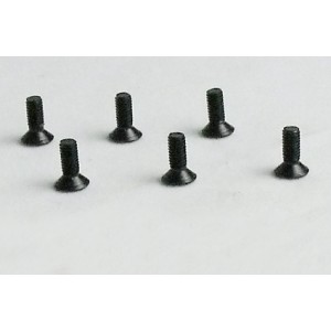 Flat Head Hex Screw m3x10 6pce