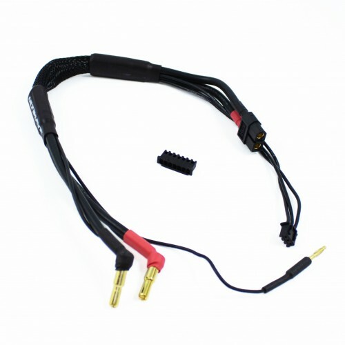 2S CHARGE CABLE LEAD WITH XT60 - 4MM & 5MM BULLET CONNECTOR 30CM