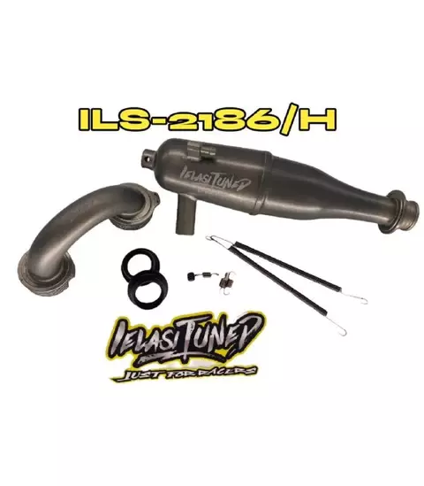 IelasiTuned 2186 Pipe & Manifold .21 KIT for 1/8 Off Road Buggy Hard-Coated