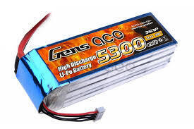 4S 5300MAH 14.8V 30C Gens Ace LiPo B-30C-5300-4S1P