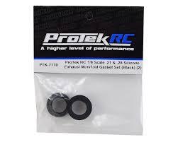 ProTek RC 1/8 Scale .21 & .28 Silicone Exhaust Manifold Gasket Set x 2