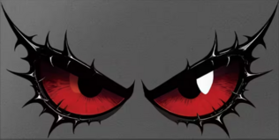 Demon Eyes Waterproof Decals
