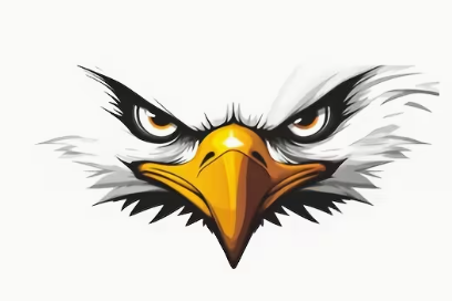 Eagle Face Waterproof Decal