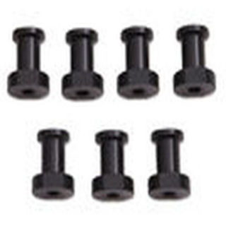 BLACK eCar Battery Mount Low Posts (7pcs) by JQRacing