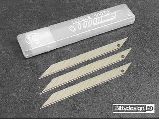 Bitty Design blades for Hobby Art Knife (30' degree)