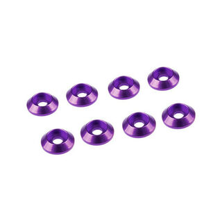 3MM ALUMINIUM CAP HEAD WASHER PURPLE (8 pcs)