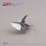 CNC Machined 3 blade Aluminum Propeller 50x1.4x4.76mm