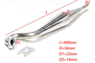 Wrap to Center Stainless Steel Exhaust Pipe