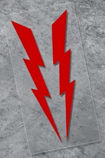 RCP Lightning Bolt x 2 Vinyl Decal